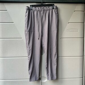 Women's Adjustable Grey-Purple Slack/Casual Pant